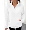 image:imageSHEWIN 2026 Women Half Zip Hoodies Fall Pullover SweatshirtWhite