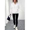 image:imageSHEWIN 2026 Women Half Zip Hoodies Fall Pullover SweatshirtWhite