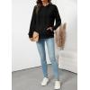 image:imageSHEWIN Hoodies for Women Casual Knit V Neck Sweaters with Pocket Womens Fall Fashion 2025Black