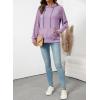 image:imageSHEWIN Hoodies for Women Casual Knit V Neck Sweaters with Pocket Womens Fall Fashion 2025Purple