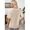 image:imageSHEWIN Oversized Wash Out Fabric Tee Shirts Trendy Cotton Tops Casual Work Tshirt 2026Beige