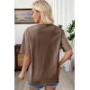 image:imageSHEWIN Oversized Wash Out Fabric Tee Shirts Trendy Cotton Tops Casual Work Tshirt 2026Brown