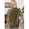 image:imageSHEWIN Oversized Wash Out Fabric Tee Shirts Trendy Cotton Tops Casual Work Tshirt 2026Green