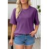image:imageSHEWIN Oversized Wash Out Fabric Tee Shirts Trendy Cotton Tops Casual Work Tshirt 2026Purple