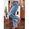 image:imageSHEWIN Straight Leg Jeans High Waisted Stretchy Trendy Wide Leg Flare Denim PantsSky Blue
