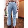 image:imageSHEWIN Straight Leg Jeans High Waisted Stretchy Trendy Wide Leg Flare Denim PantsSky Blue