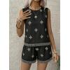 image:imageSHEWIN Two Piece Sets for Women Lounge Set Matching Sets Womens Clothing Summer Outfits for WomenBlack
