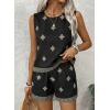 image:imageSHEWIN Two Piece Sets for Women Lounge Set Matching Sets Womens Clothing Summer Outfits for WomenBlack