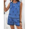 image:imageSHEWIN Two Piece Sets for Women Lounge Set Matching Sets Womens Clothing Summer Outfits for WomenBlue