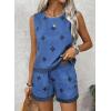 image:imageSHEWIN Two Piece Sets for Women Lounge Set Matching Sets Womens Clothing Summer Outfits for WomenBlue