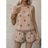 image:imageSHEWIN Two Piece Sets for Women Lounge Set Matching Sets Womens Clothing Summer Outfits for WomenKhaki