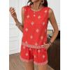 image:imageSHEWIN Two Piece Sets for Women Lounge Set Matching Sets Womens Clothing Summer Outfits for WomenRed