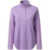 image:imageSHEWIN Women Oversized Sweatshirt Fall Pullover Button Up Sweatshirt Spring Comfort Soft Tops Lightweight Loose Long Sleeve Shirts 2025US 1618XLPurple
