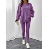 image:imageSHEWIN Women Two Piece Sets Fall Lounge Outfits Spring Tracksuit Sweatsuit 2026Purple