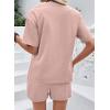 image:imageSHEWIN Womens 2 Piece Sets Short Sweat Matching Lounge Set Cotton Comfy Clothes Summer Outfits Airport LoungewearKhaki