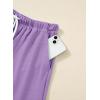 image:imageSHEWIN Womens 2 Piece Short Sets V Neck Short Sleeve TShirts and Drawstring Shorts Beach Vacation Outfits with PocketsPurple