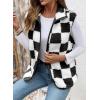 image:imageSHEWIN Womens Fleece Vest Casual Sleeveless Jacket Lightweight Outerwear Vests with Pockets Womens Fall Fashion 2026Black