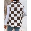 image:imageSHEWIN Womens Fleece Vest Casual Sleeveless Jacket Lightweight Outerwear Vests with Pockets Womens Fall Fashion 2026Chestnut