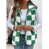 image:imageSHEWIN Womens Fleece Vest Casual Sleeveless Jacket Lightweight Outerwear Vests with Pockets Womens Fall Fashion 2026Green