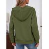 image:imageSHEWIN Womens Hoodies Casual Quarter Zip Pullover Hoodie Fleece Oversized Sweatshirt Fall Outfits for Women 2025Moss Green