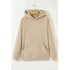 image:imageSHEWIN Womens Hoodies Casual Quarter Zip Pullover Hoodie Fleece Oversized Sweatshirt Fall Outfits for Women 2025Parchment
