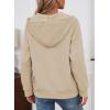 image:imageSHEWIN Womens Hoodies Casual Quarter Zip Pullover Hoodie Fleece Oversized Sweatshirt Fall Outfits for Women 2025Parchment