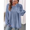 image:imageSHEWIN Womens Long Sleeve Crewneck SweatshirtBeau Blue