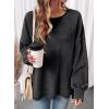 image:imageSHEWIN Womens Long Sleeve Crewneck SweatshirtBlack