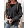 image:imageSHEWIN Womens Long Sleeve Crewneck SweatshirtBlack