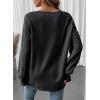 image:imageSHEWIN Womens Long Sleeve Crewneck SweatshirtBlack