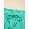 image:imageSHEWIN Womens Ribbed Knit 2 Piece Short Sets Summer Lounge Matching Outfits With PocketsGreen