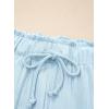 image:imageSHEWIN Womens Ribbed Knit 2 Piece Short Sets Summer Lounge Matching Outfits With PocketsLight Blue