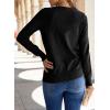 image:imageSHEWIN Womens Sweaters 2026 Casual Crewneck Long Sleeve Lightweight Knit Pullover Sweater Tops Fall ClothesBlack