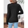 image:imageSHEWIN Womens Sweaters 2026 Casual Crewneck Long Sleeve Lightweight Knit Pullover Sweater Tops Fall ClothesPure Black