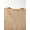 image:imageSHEWIN Womens Sweaters 2026 Casual Crewneck Long Sleeve Lightweight Knit Pullover Sweater Tops Fall ClothesPure Khaki