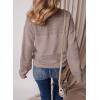 image:imageSHEWIN Womens Sweaters Casual Long Sleeve V Neck Crewneck Lightweight Crochet Pullover Sweater TopsB Apricot Pink