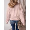 image:imageSHEWIN Womens Sweaters Casual Long Sleeve V Neck Crewneck Lightweight Crochet Pullover Sweater TopsB Dusty Pink