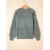 image:imageSHEWIN Womens Sweaters Casual Long Sleeve V Neck Crewneck Lightweight Crochet Pullover Sweater TopsB Mist Green
