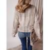 image:imageSHEWIN Womens Sweaters Casual Long Sleeve V Neck Crewneck Lightweight Crochet Pullover Sweater TopsC Crewneck Goat