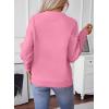 image:imageSHEWIN Womens Sweaters Crewneck Cable Knit Sweater Long Sleeve Fall Tops for Women 2026Peach Blossom