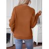 image:imageSHEWIN Womens Sweaters Crewneck Cable Knit Sweater Long Sleeve Fall Tops for Women 2026Straw Yellow