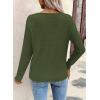 image:imageSHEWIN Womens Sweaters V Neck Long Sleeve Shirts Knit Hollow Out Crochet Sweater Fall Outfits for Women 2026Four Leaf Clover