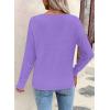 image:imageSHEWIN Womens Sweaters V Neck Long Sleeve Shirts Knit Hollow Out Crochet Sweater Fall Outfits for Women 2026Phalaenopsis