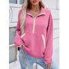 image:imageSHEWIN Womens Sweatshirt Lightweight Mock Neck Sweatshirts for Women Half Zip Pullover Fall Clothes for Women 2026Bonbon