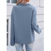 image:imageSHEWIN Womens Sweatshirt Lightweight Mock Neck Sweatshirts for Women Half Zip Pullover Fall Clothes for Women 2026Dusk Blue