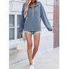 image:imageSHEWIN Womens Sweatshirt Lightweight Mock Neck Sweatshirts for Women Half Zip Pullover Fall Clothes for Women 2026Dusk Blue