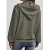 image:imageSHEWIN Womens Zip Up Hoodies Oversized Sweatshirt Fall Fashion Outfits 2026 Casual Waffle Hooded JacketsGreen