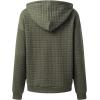image:imageSHEWIN Womens Zip Up Hoodies Oversized Sweatshirt Fall Fashion Outfits 2026 Casual Waffle Hooded JacketsGreen