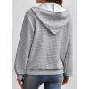 image:imageSHEWIN Womens Zip Up Hoodies Oversized Sweatshirt Fall Fashion Outfits 2026 Casual Waffle Hooded JacketsGrey