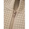image:imageSHEWIN Womens Zip Up Hoodies Oversized Sweatshirt Fall Fashion Outfits 2026 Casual Waffle Hooded JacketsKhaki